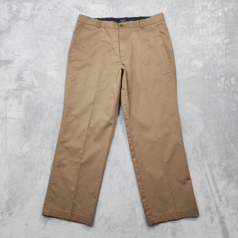 Dockers Pants Mens 36x29 Beige Individual Fit Stain Defender Chino Khakis Office